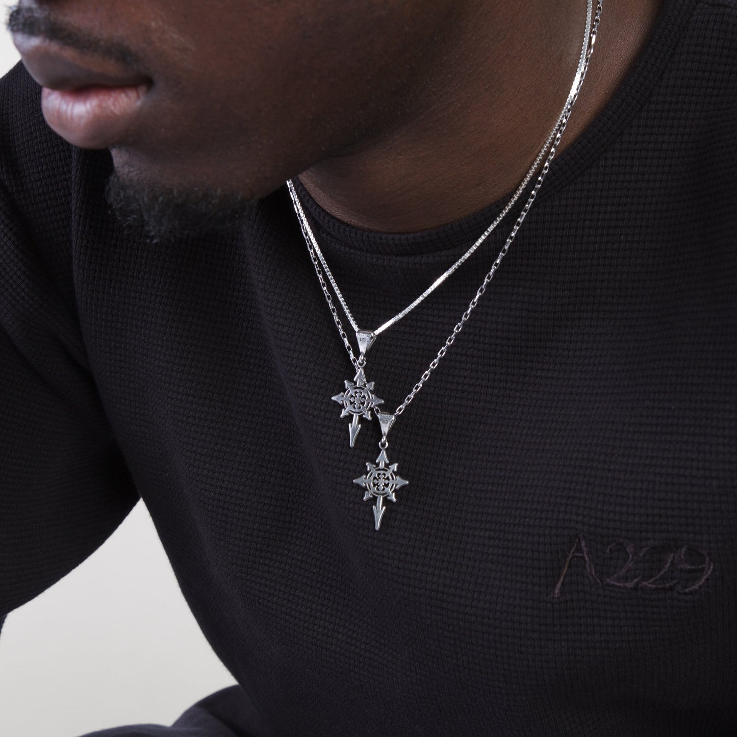 Chrome Star necklace