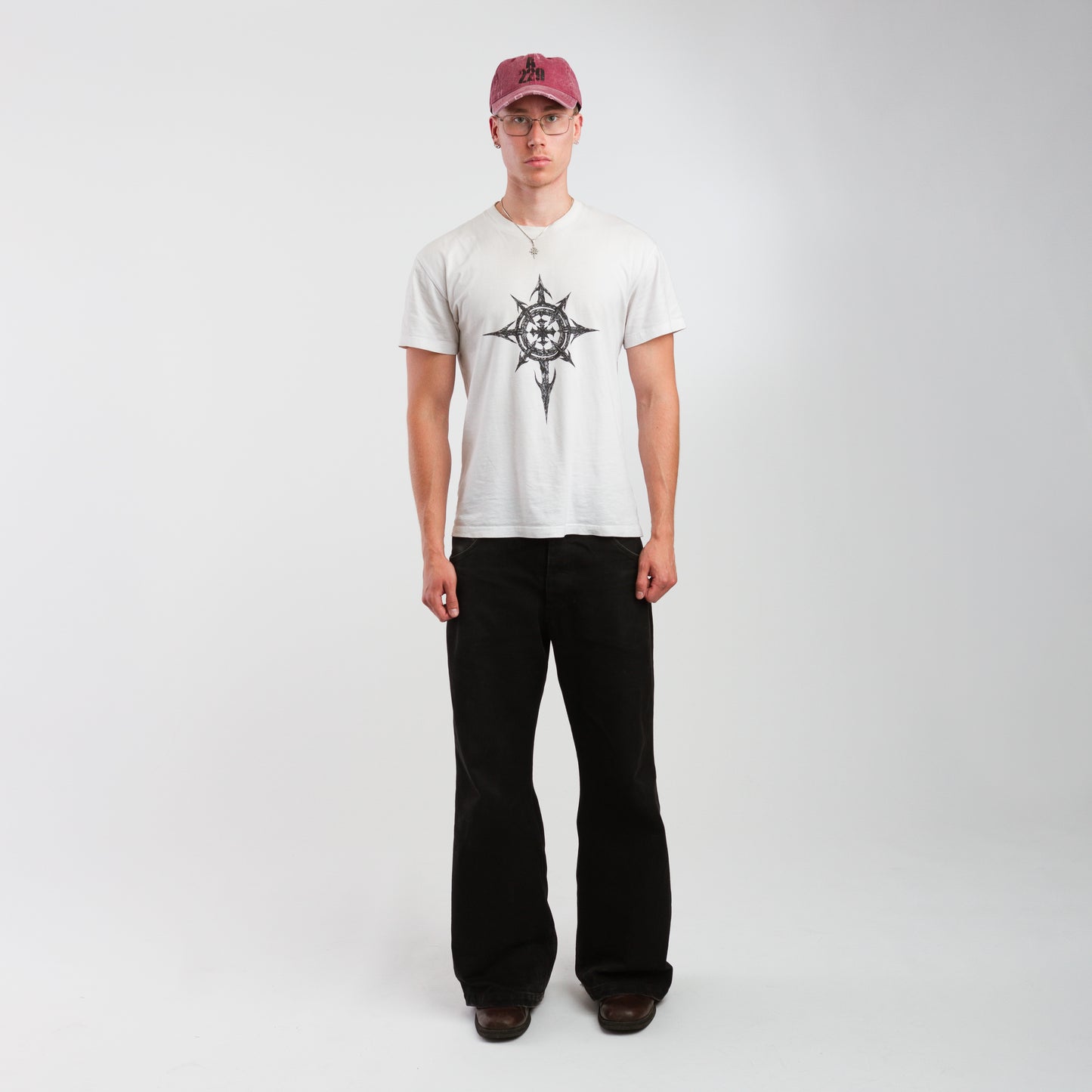 A229 distressed logo cap