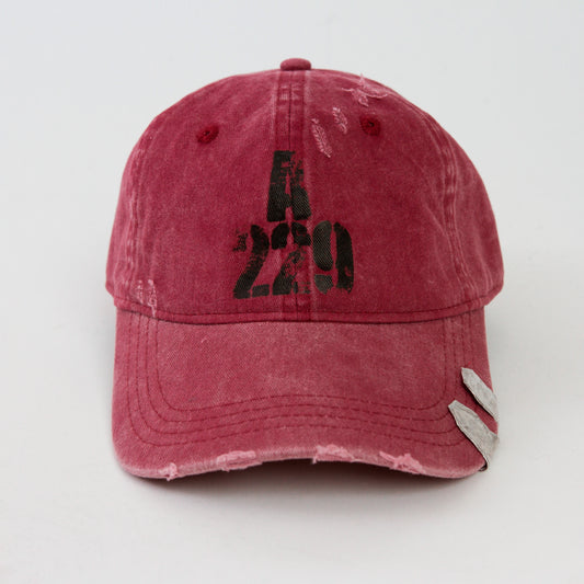 A229 distressed logo cap