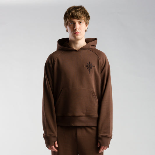 Colossal V2 raglan hoodie brown