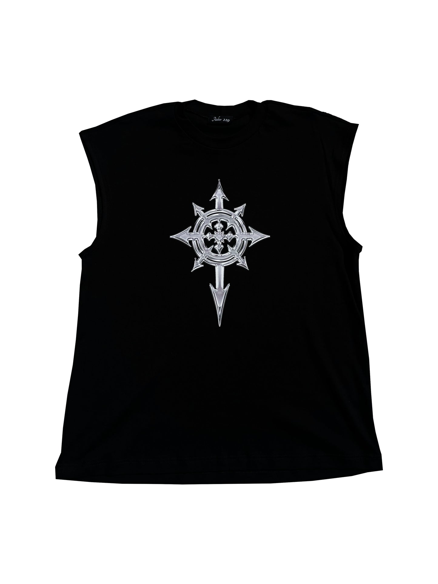 Chrome star Sleeveles Tee