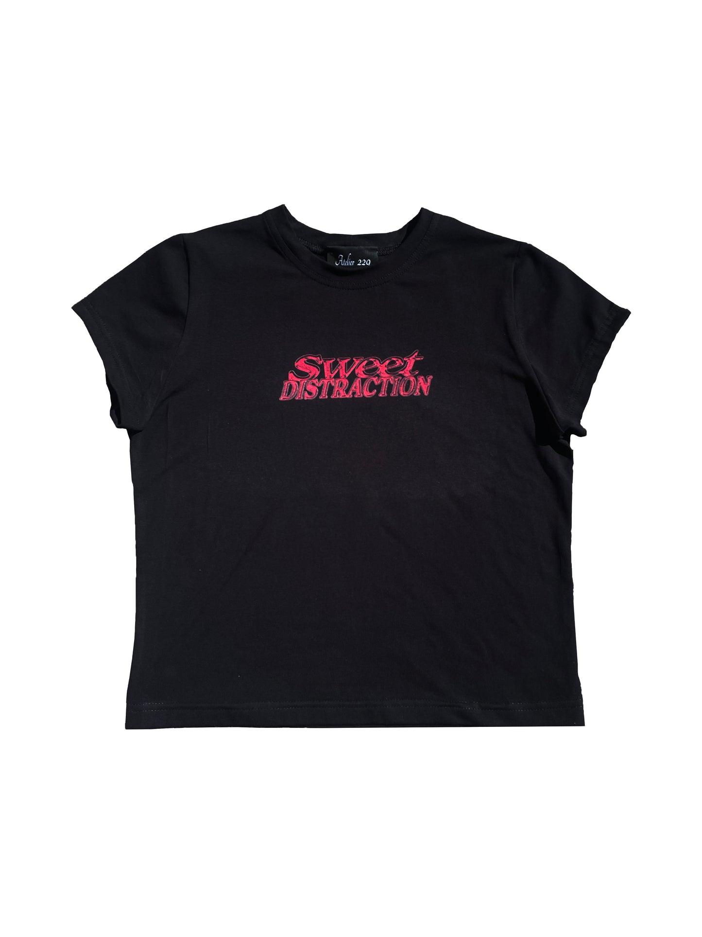 Sweet Distraction Baby Tee Black