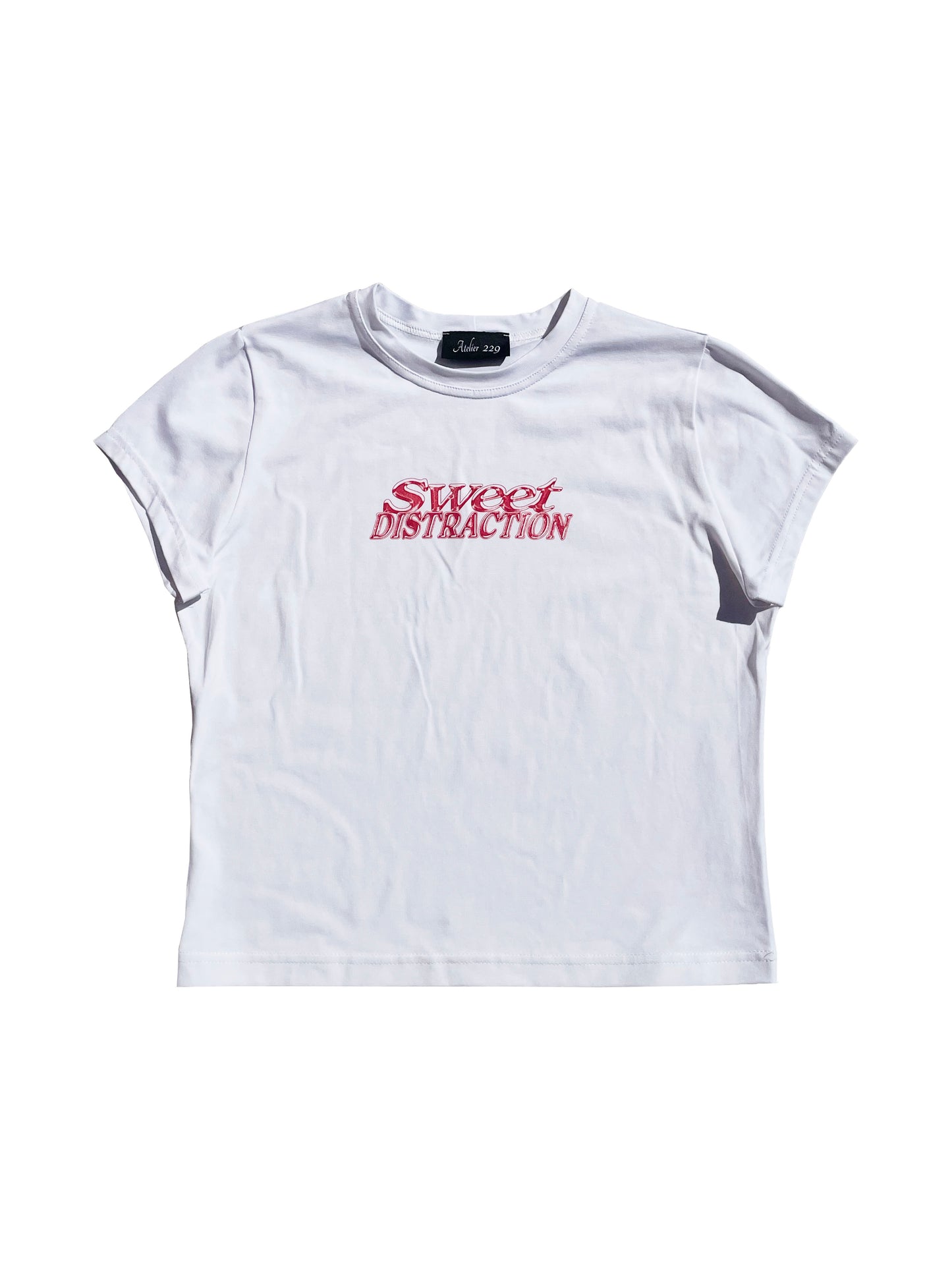 Sweet Distraction Baby Tee White